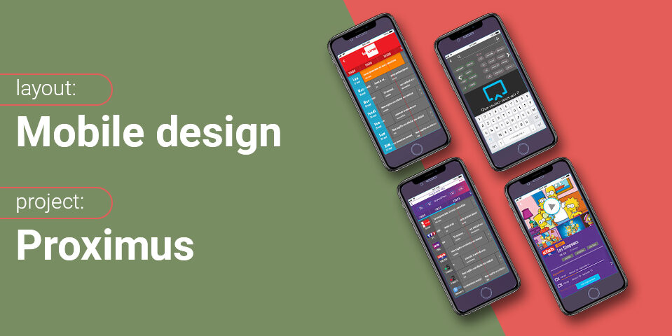 portfolio webdesign layout mobile proximus